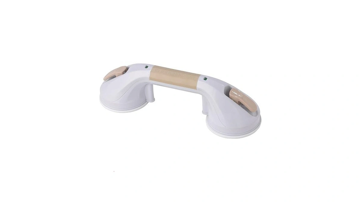 Drive Medical Suction Cup Grab Bar, White And Beige, 12