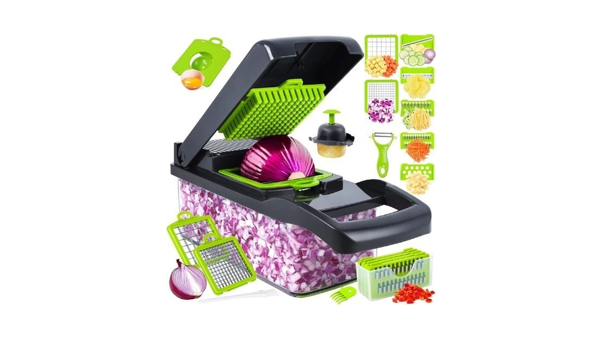 Vegetable Chopper, Pro Onion Chopper, 14 In 1multifunctional Food Chopper,