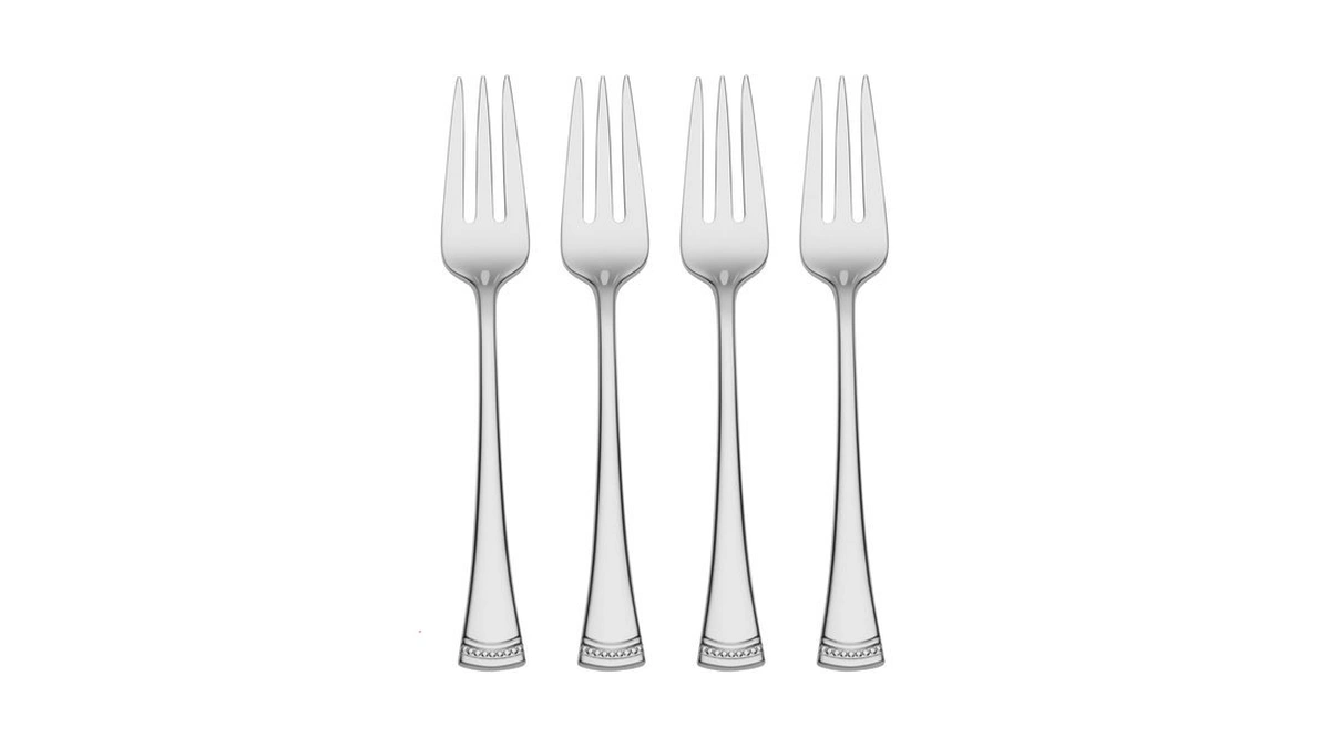 Lenox Silverware Set, Portola Cocktail Forks, Set Of 4, Service