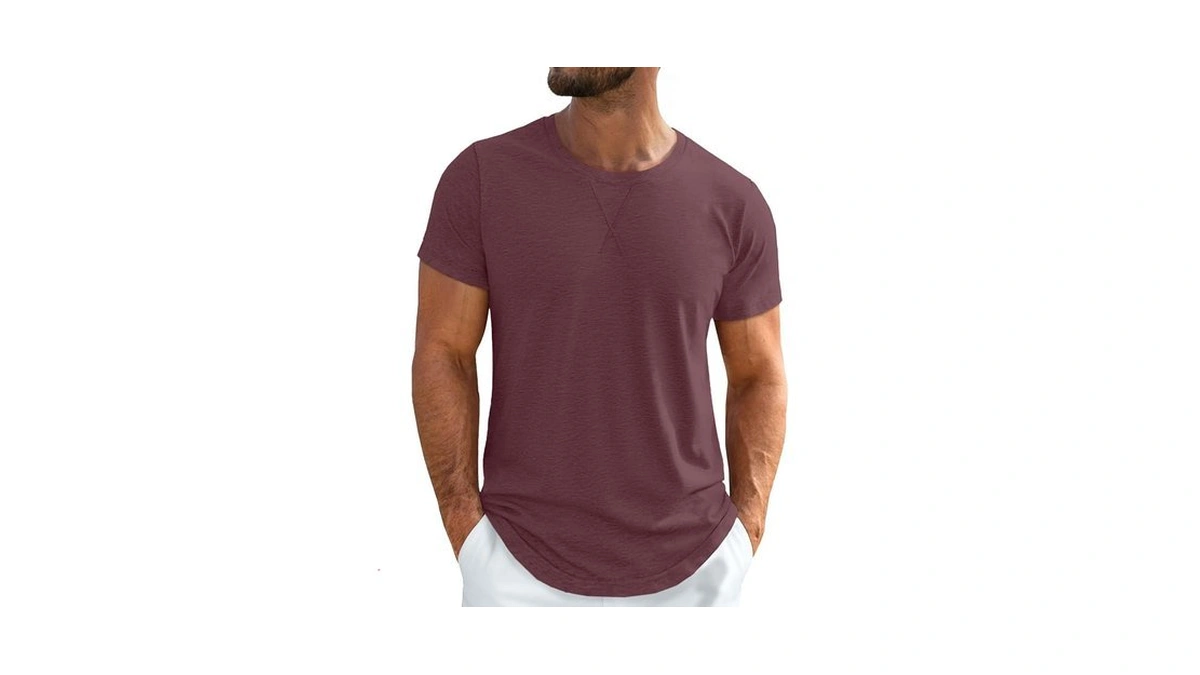 Unclecat Mens T-shirts Short Sleeve Crew Neck T Shirt Casual