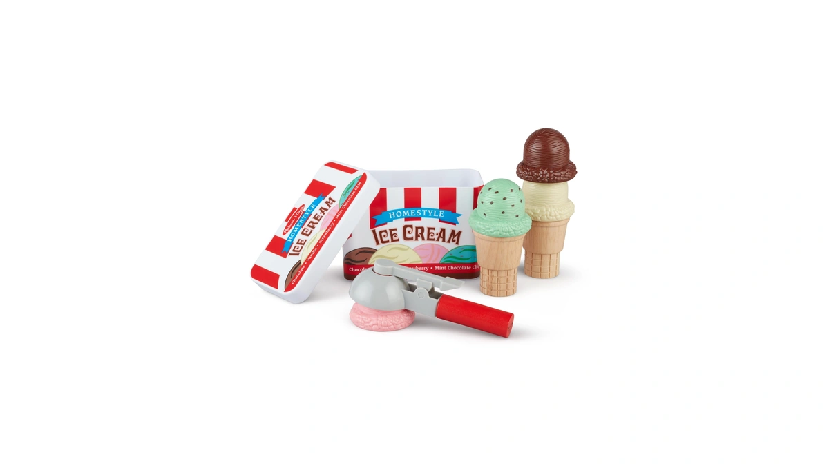 Melissa & Doug Scoop And Stack Ice Cream Playset, Magnetic