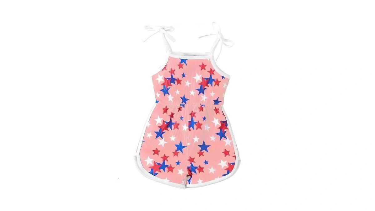 Aimsbveo Baby Girl Summer Rompers 18-24 Month Toddler Jumpsuits Outfits