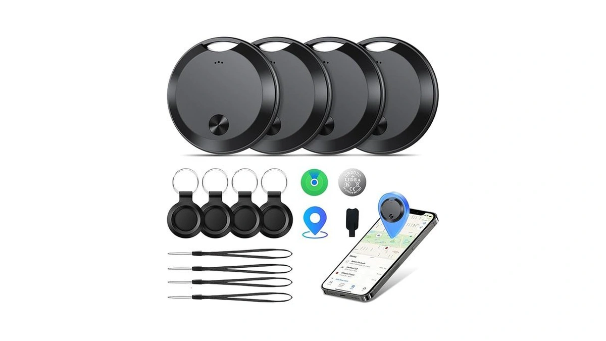 Air Tracker Tags-4 Pack: Smart Bluetooth Tracker, Item Finder Works