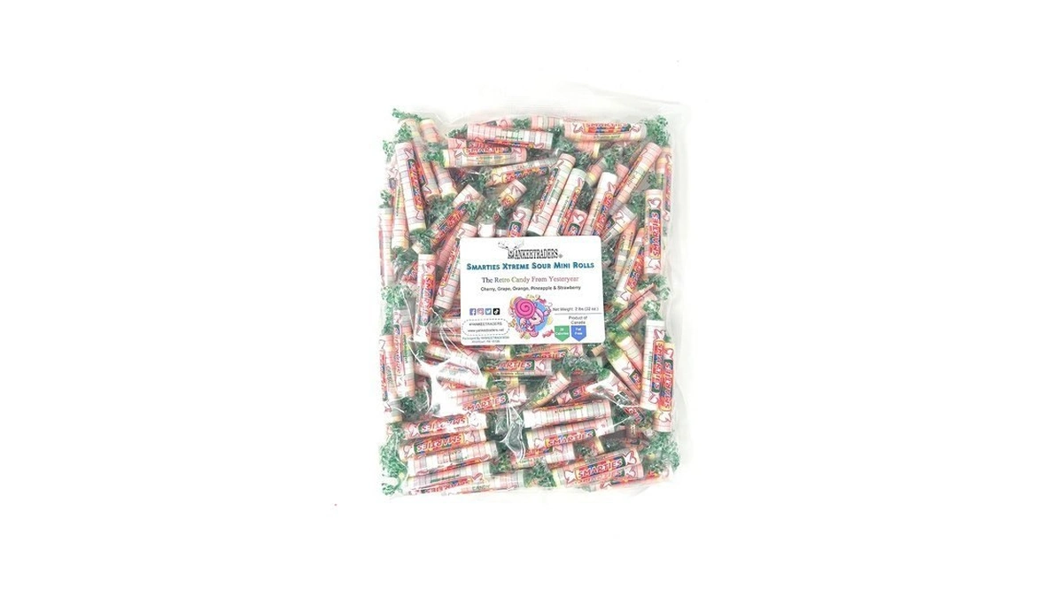 Smarties Xtreme Sour Candy, 2 Pound Bulk Bag