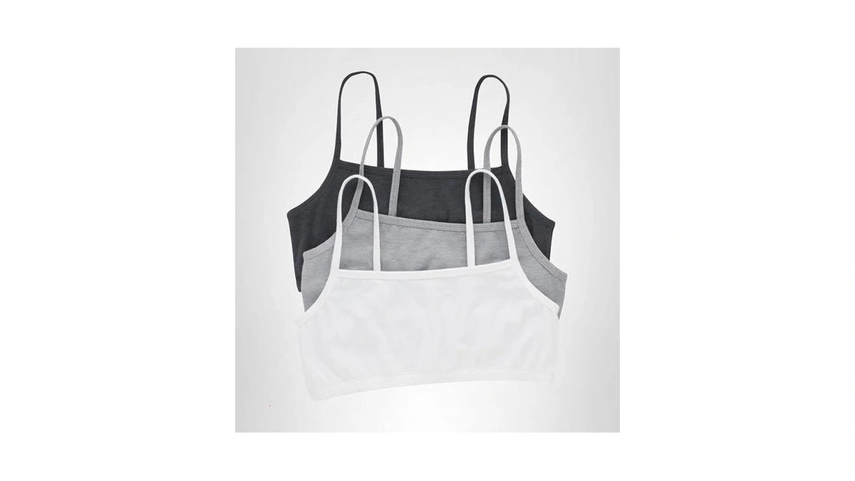 Hanes Womens Comfortflex Fit Bralette Pack, Stretch Cotton Low-impact Bra,