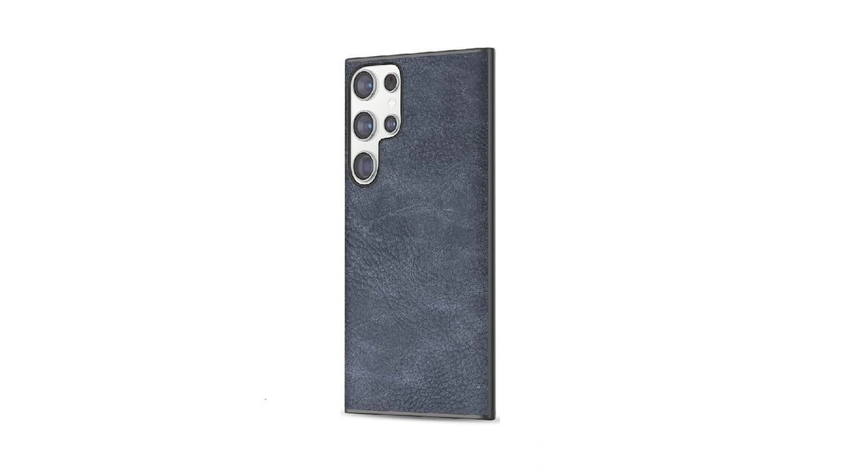 Salawat Galaxy S22 Ultra Case, Slim Pu Leather Vintage Shockproof