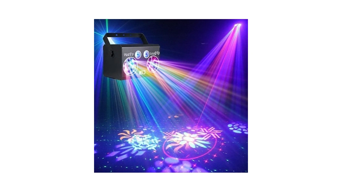 Party Lights Dj Disco Light Dmx512 Voice-controlled Rgb Multi-effect Stage