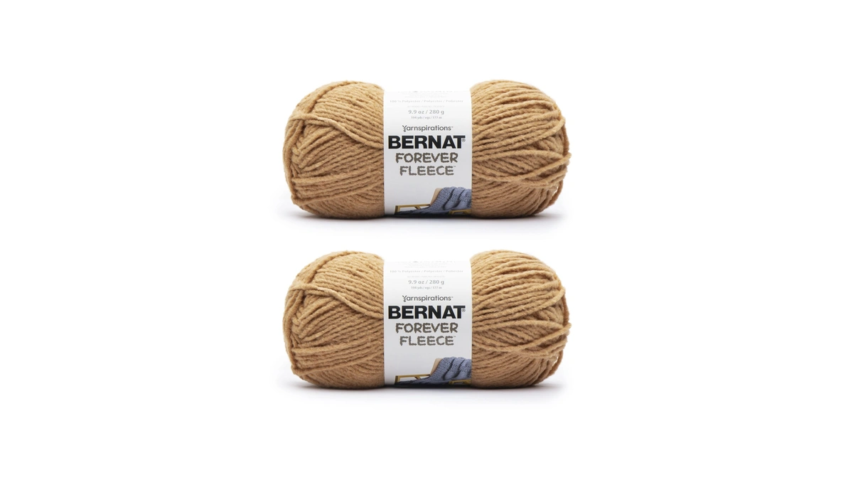 Bernat Forever Fleece Bergamot Yarn - 2 Pack Of 280g/9.9oz