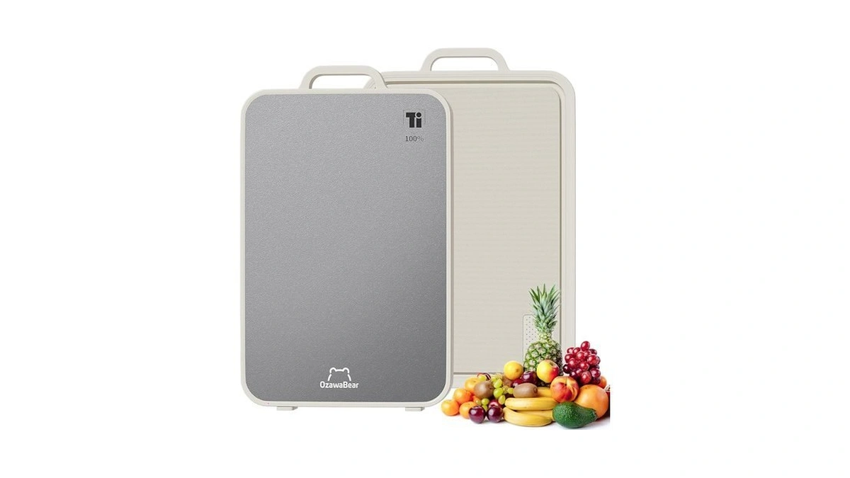 Ozawabear Titanium Cutting Board For Kitchen, Double Sided Cutting Boards