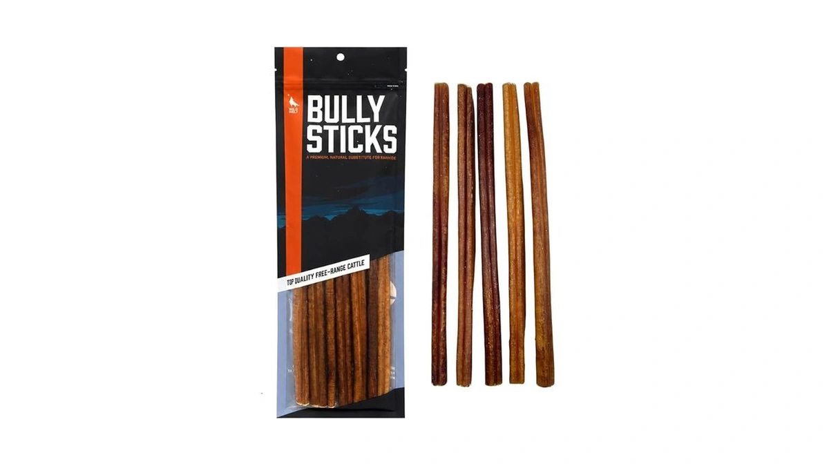Wild Wolf 12-inch Angus Bully Sticks (8oz./~5 Sticks) Healthy, All-natural,