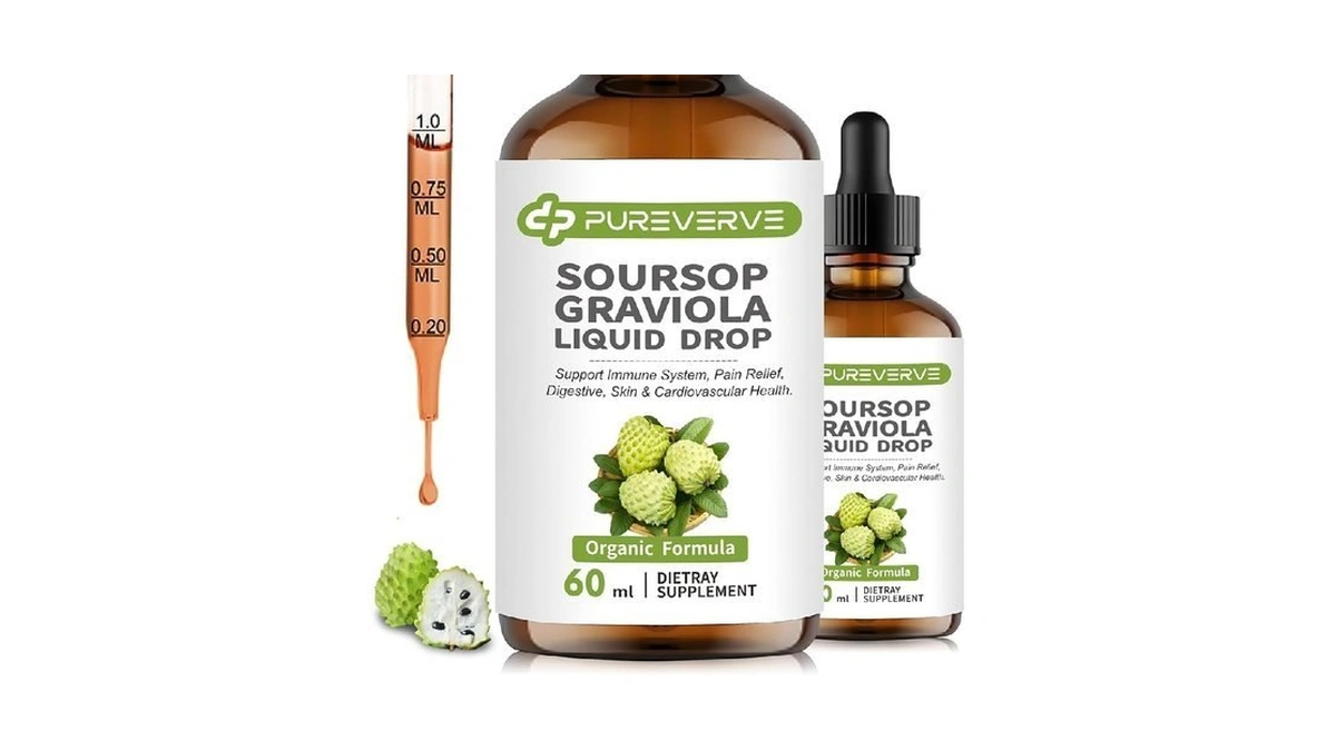 Pureverve Soursop Graviola Liquid Drop For Cell Support & Regeneration,
