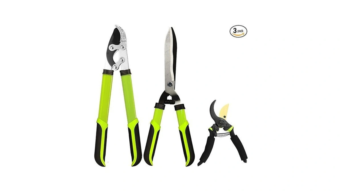 Yrtsh Loppers Hedge Clippers Garden Shears, 3pcs Yard Tools Combo