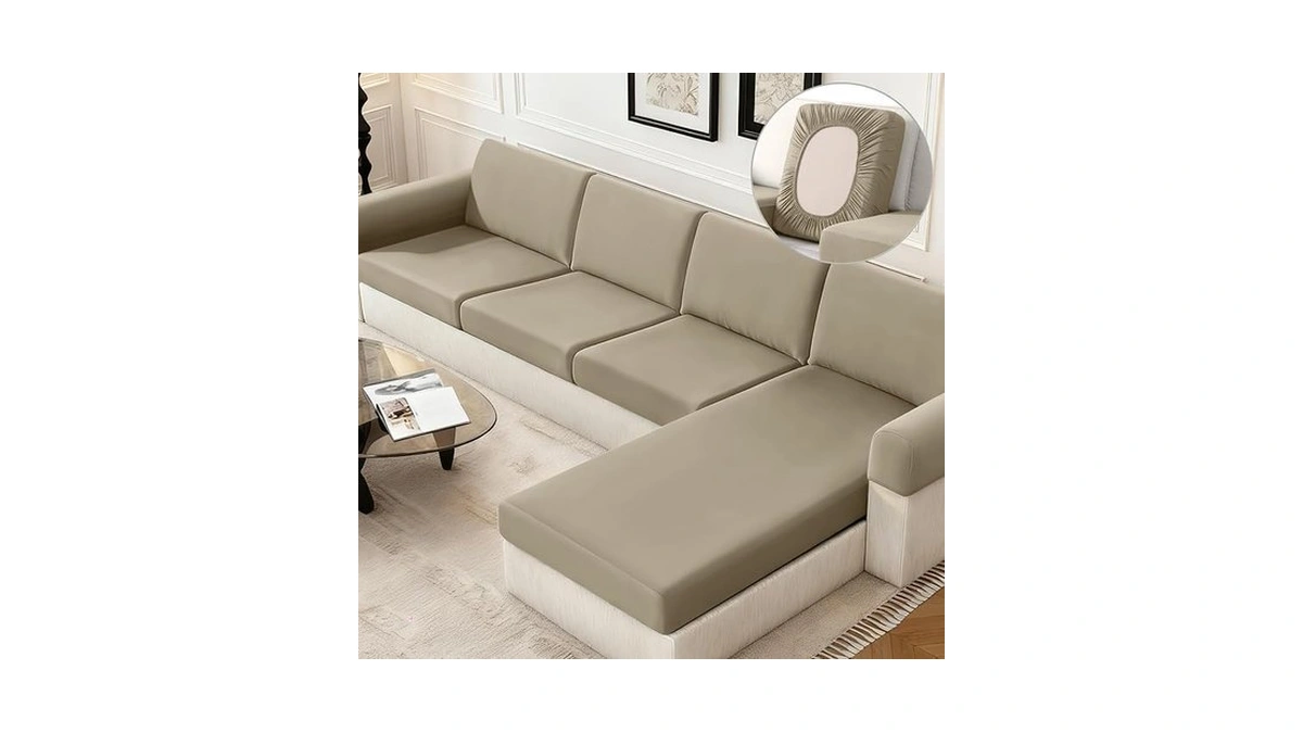 Kincam Couch Cushion Covers, Stretch Sectional Couch Covers Sofa Cushion