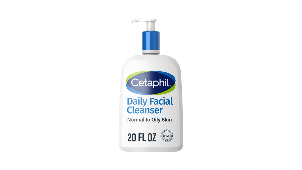 Cetaphil Face Wash, Daily Facial Cleanser For Sensitive, Combination To