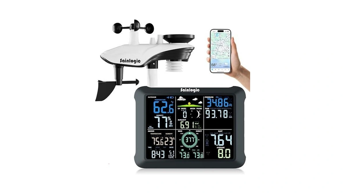 Sainlogic Wifi Smart Weather Station 14-in-1 With 24/7 Accurate Weather