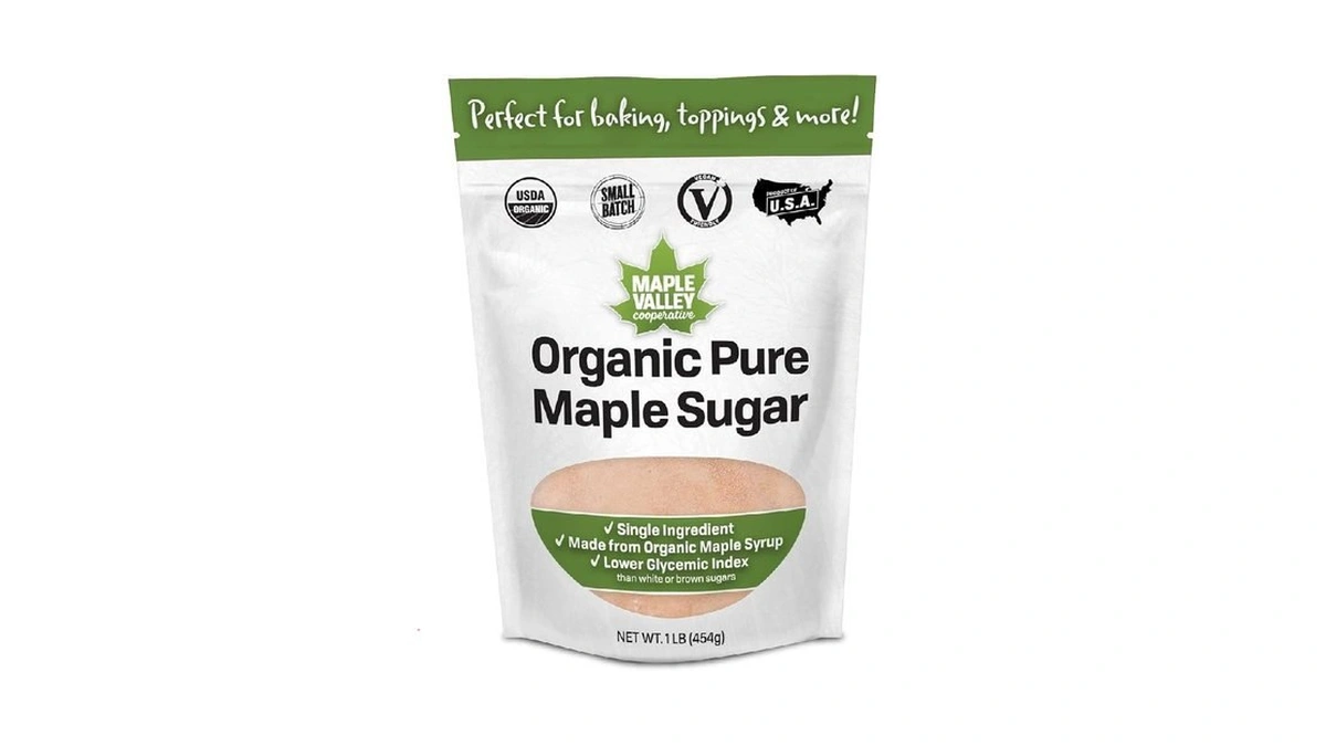 Maple Valley Organic Pure Maple Sugar Granulated, Natural Sugar Alternative,