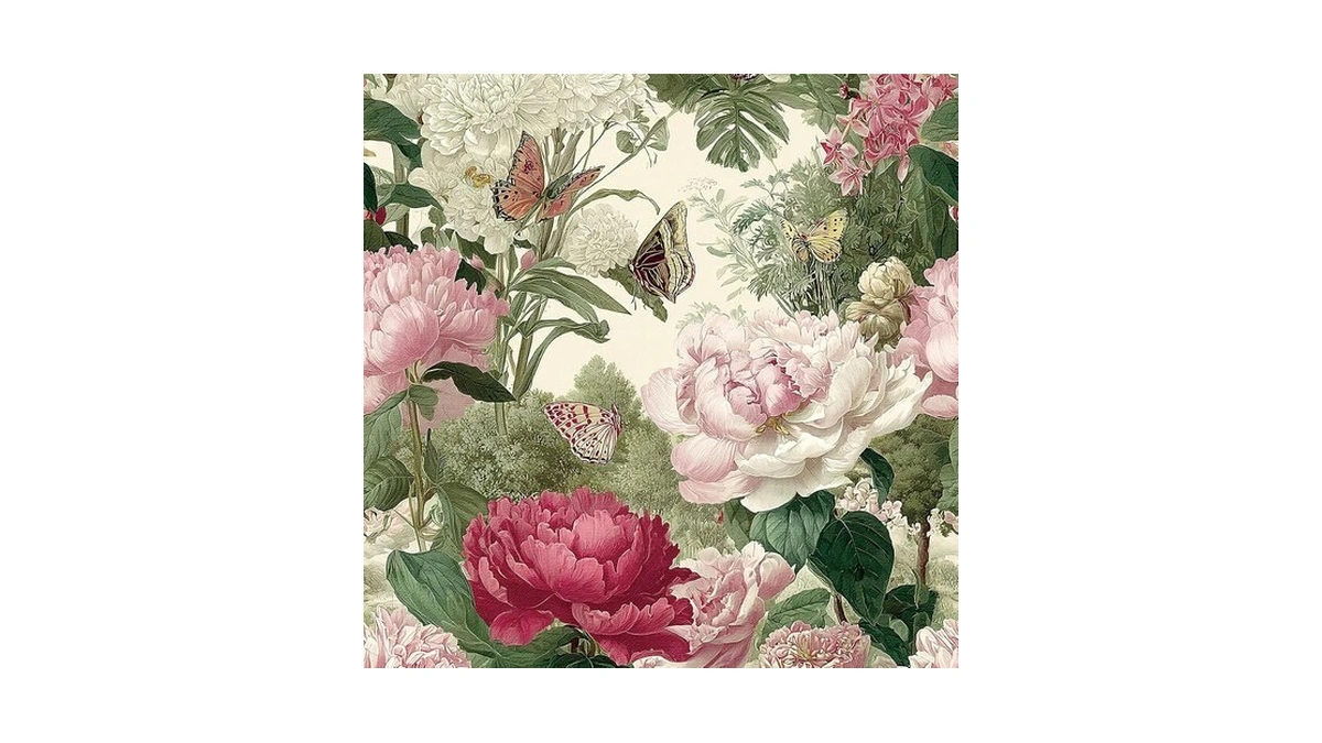 Jeweluck Floral Wallpaper Peel And Stick Wallpaper For Bedroom 16.9”x118.1”
