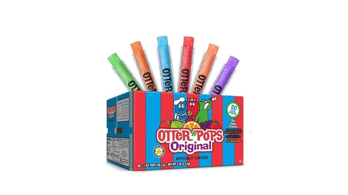 Otter Pops Freezer Bars, Ice Pops, Original Flavors (80ct -