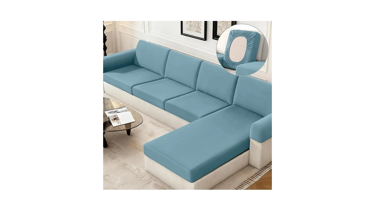 Kincam Couch Cushion Covers, Stretch Sectional Couch Covers Sofa Cushion