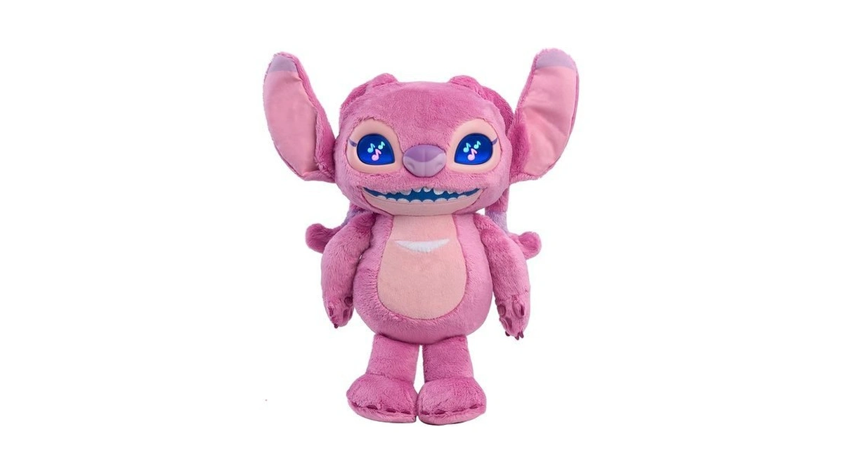Disney Stitch Angel Many Moods 14-inch Interactive Plush, 50+ Sounds