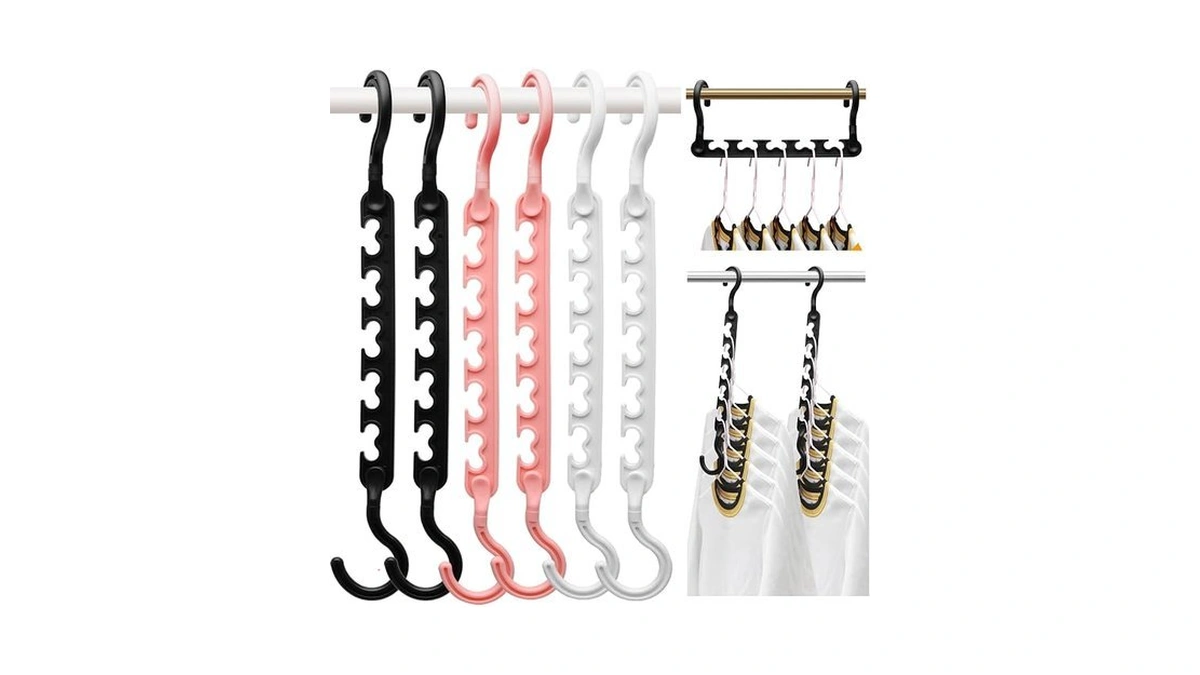 3-pack-closet-organizers-and-storage,sturdy Organization-and-storage-hangers-space-saving For Wardrobe,dorm-room-essentials For College Students Girls Smart Clothes