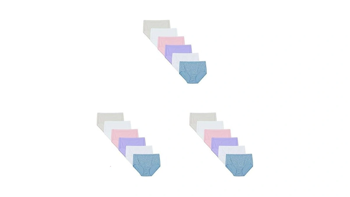 Hanes Women's Pure Comfort Briefs 18-pack, Medium