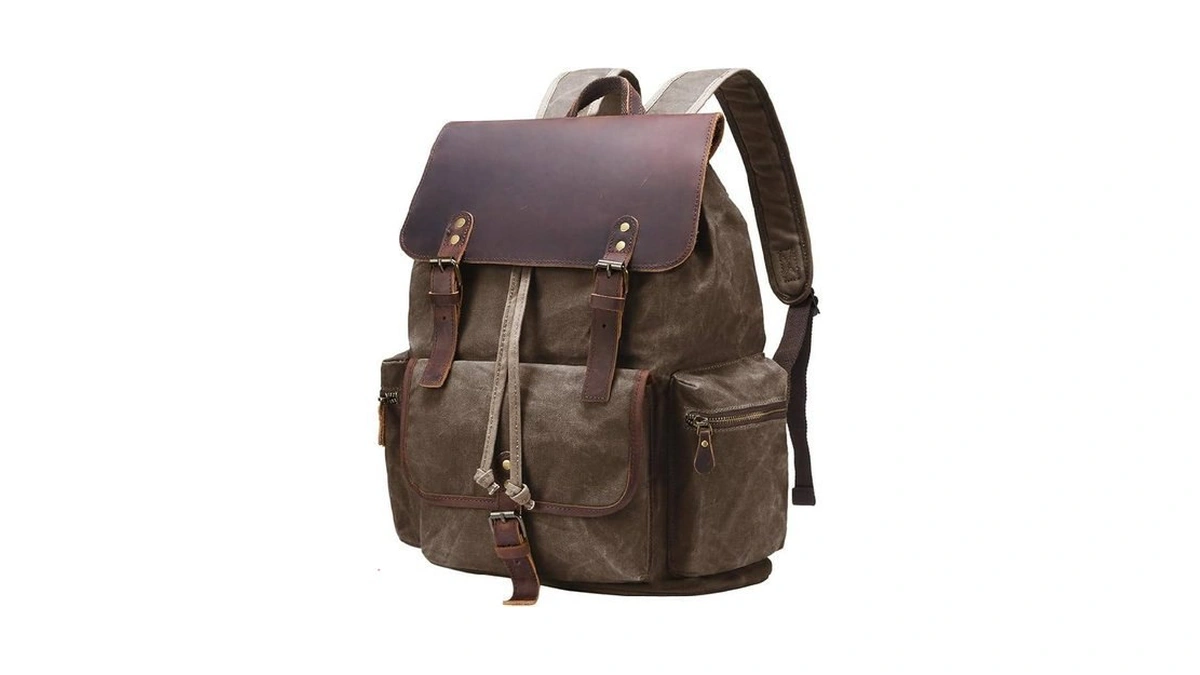 Nehor Vintage Waxed Canvas Backpack