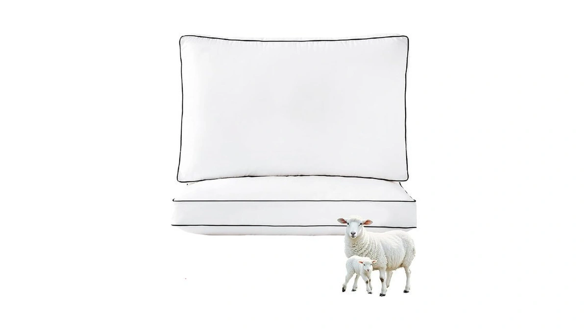 Your Moon Natural Soft Wool Pillow Queen Size Set Of