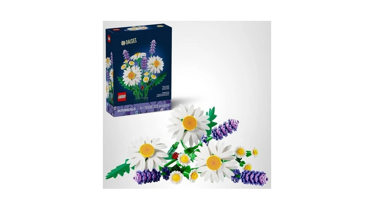 Lego Botanicals Daisies Building Toy - Artificial Flowers Crafting Kit
