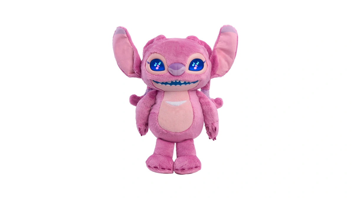 Disney Stitch Angel Many Moods 14-inch Interactive Plush, 50+ Sounds
