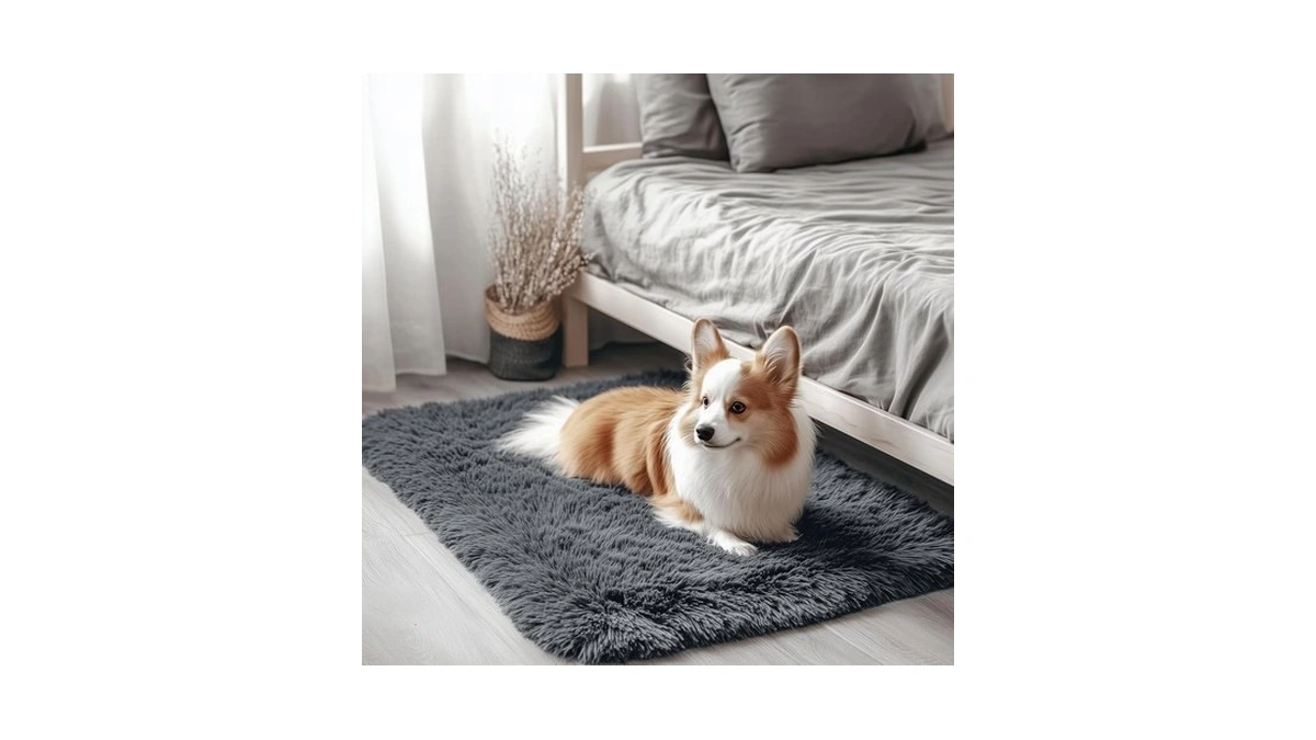 Olanly 2x3 Machine Washable Small Bedside Rug, Soft Fluffy Shaggy