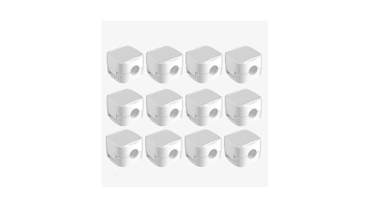Ifnow 12 Pack Magnetic Cable Clips Cord Organizer White Self