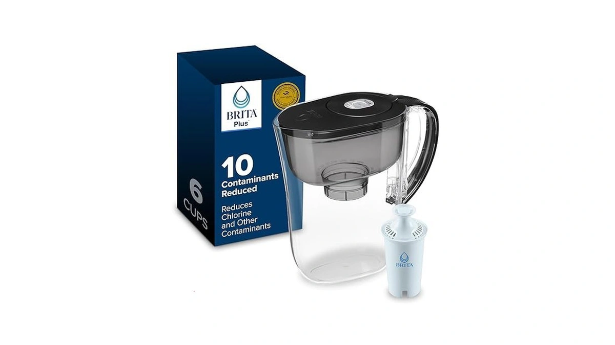 Brita Metro Small 6-cup Water Filter Pitcher With Britaplus Filter,