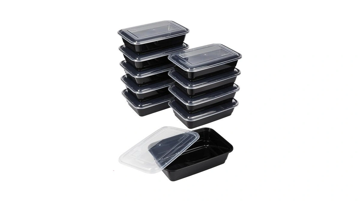Goodcook Meal Prep Containers, Single Compartment 10-pack, Bpa-free Reusable Food