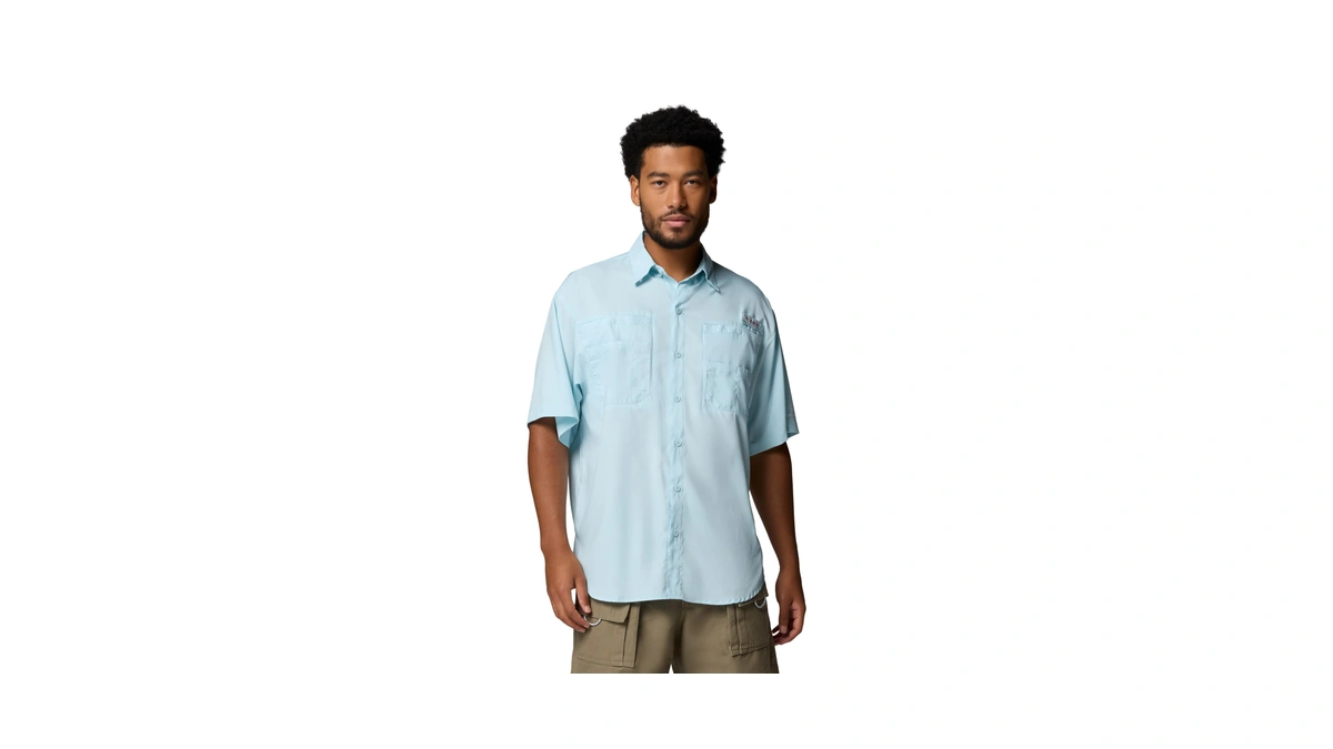 Columbia Men's Pfg Tamiami Ii Short Sleeve Fishing Shirt, Marine