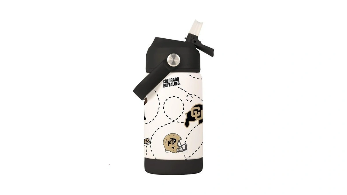 Logo Brands Ncaa Colorado Buffaloes Mascot Stainless-steel Kids Bottle -soft