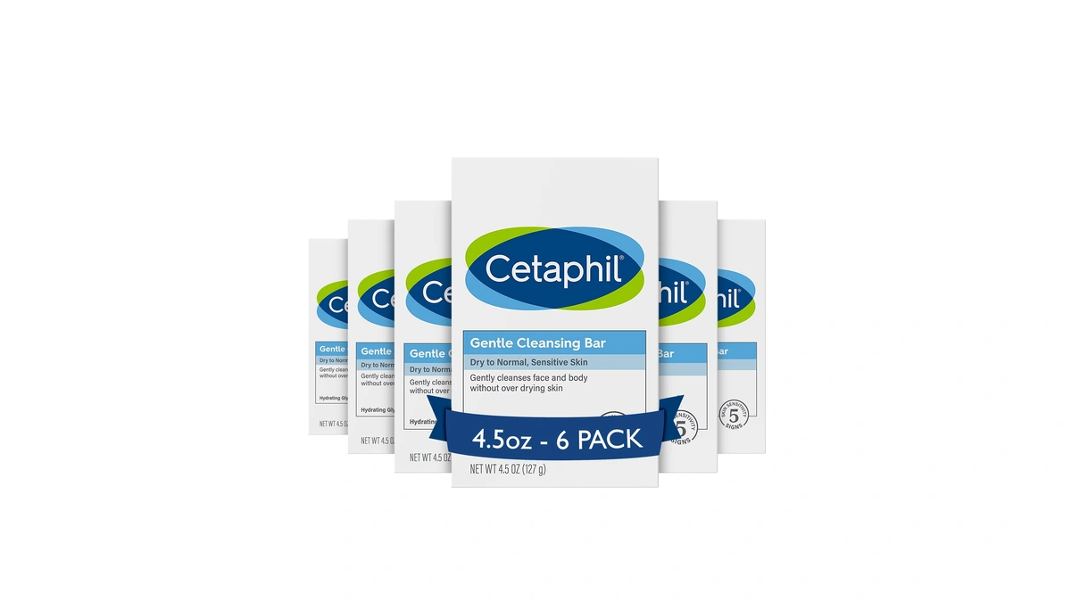 Cetaphil Gentle Cleansing Face And Body Bar, 4.5 Oz Bar