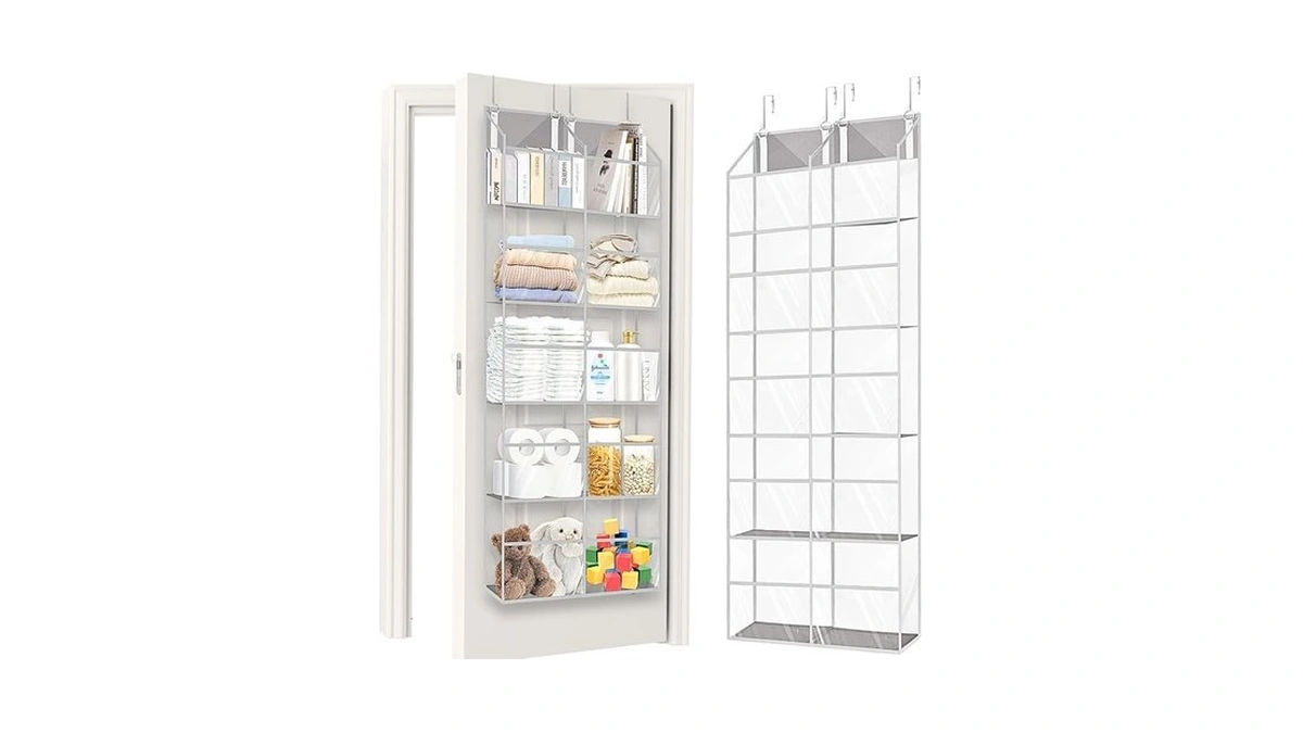 Over The Door Organizer 5 Tiers,extra Large Behind Door Storage