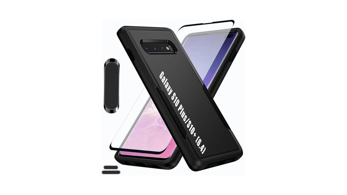 Lmdamz For Galaxy S10 Plus/s10+ 6.4 Inch Double Layer Hybrid