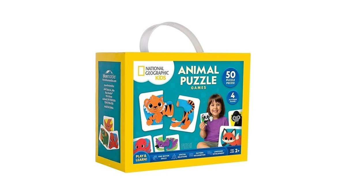 National Geographic Kids Animal Puzzle Games – 50 Matching Puzzle