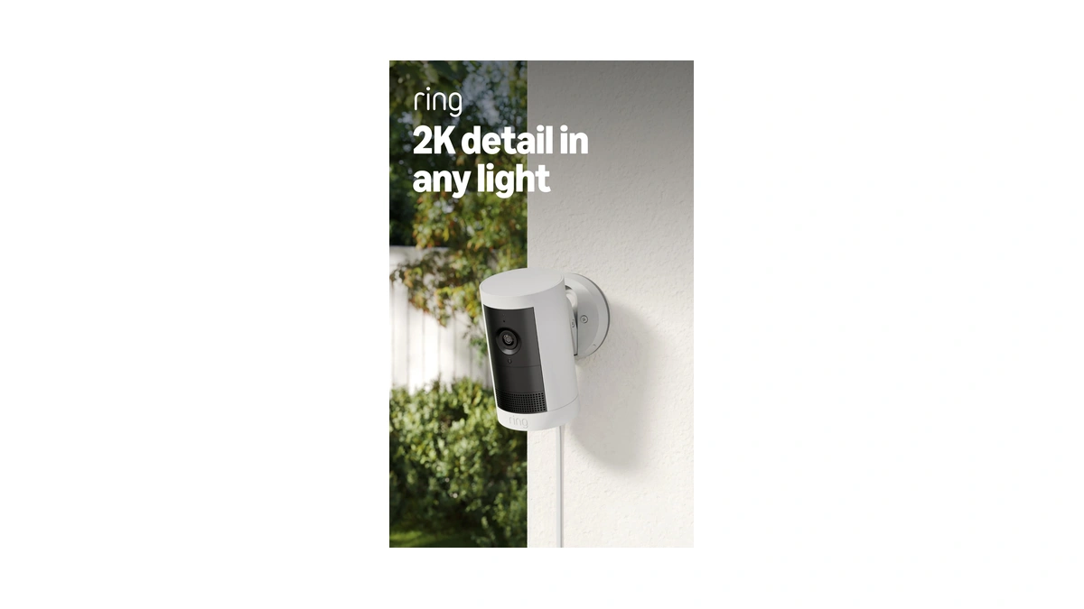 Ring Outdoor Cam Plus, Plug-in (newest Model), Home Or Business