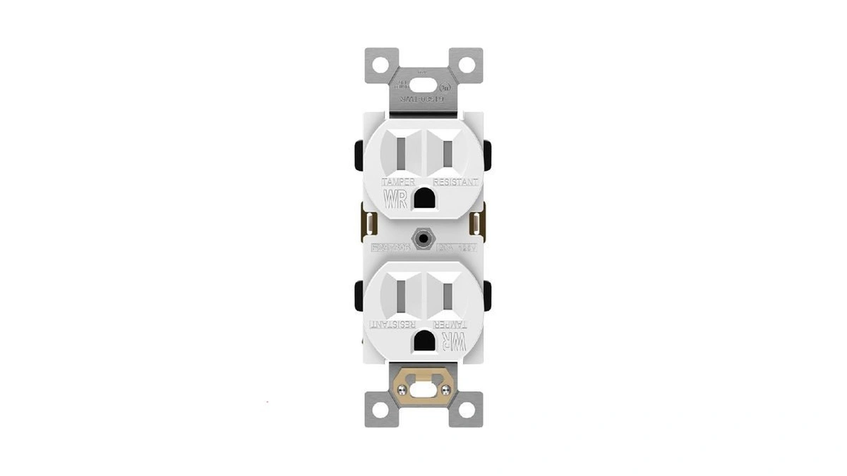 Enerlites Duplex Receptacle, Tamper-weather-resistant, Residential Grade Outdoor Outlet, 15a 125v,