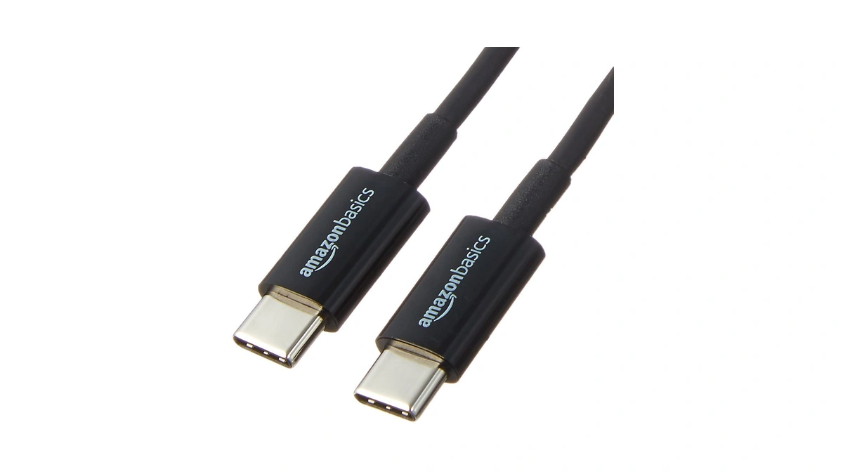 Amazon Basics Usb-c To Usb-c 2.0 Fast Charging Cable, 480mbps