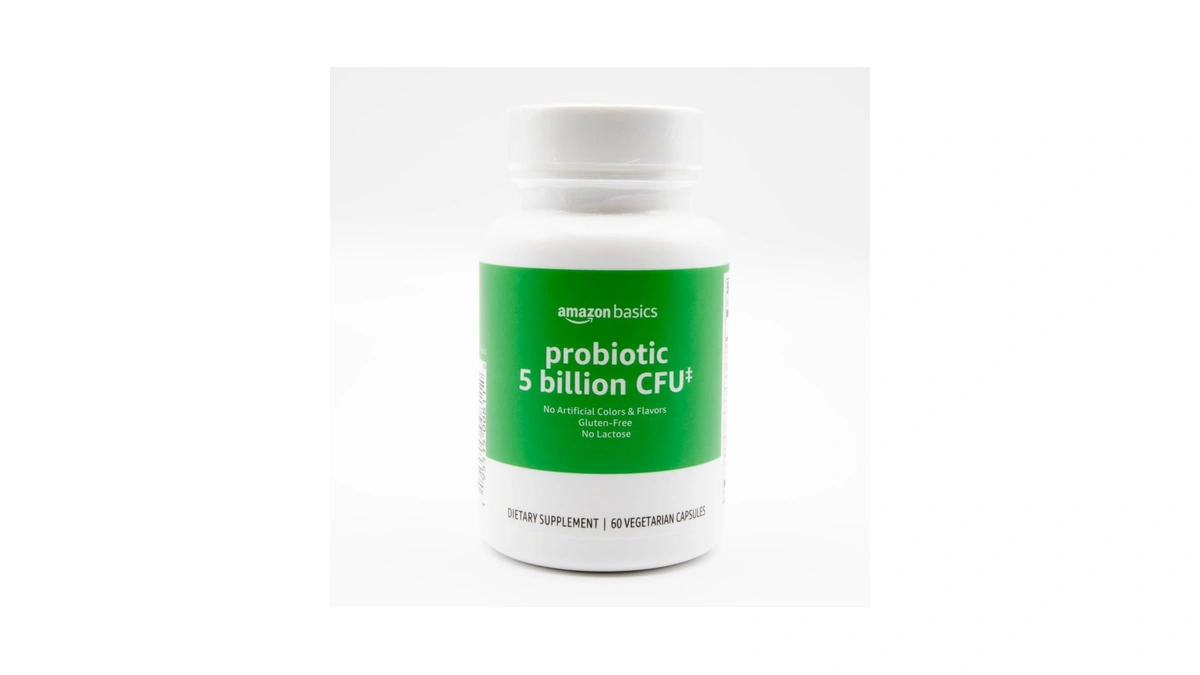 Amazon Basics Probiotic, 5 Billion Cfu, No Artificial Colors &