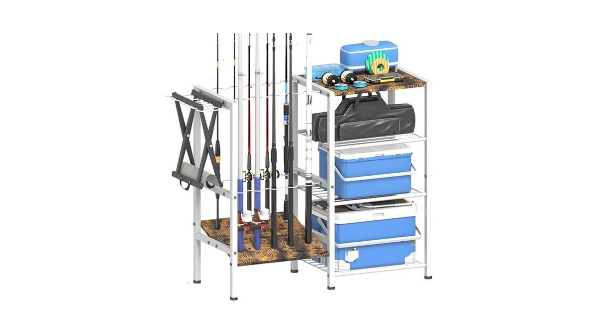 Tigerden Fishing Rod Holders For Garage, Fishing Pole Holder Stand