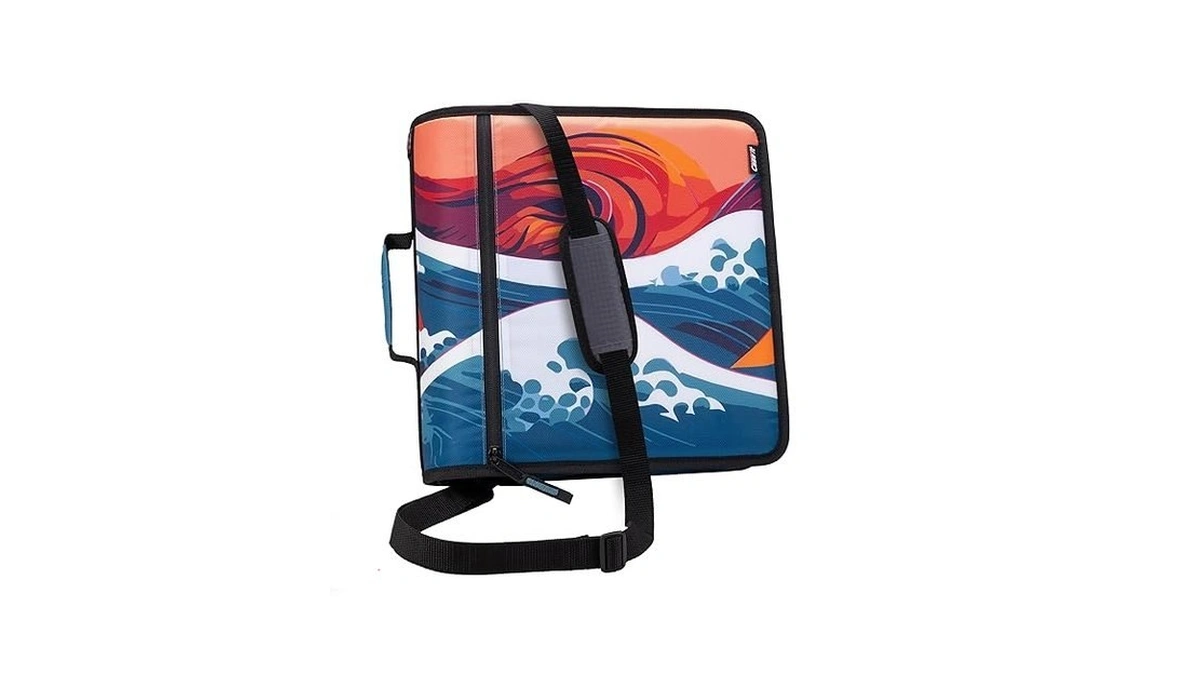 Case-it Mighty Zip Tab School Zipper Binder | 3-inch O-rings,