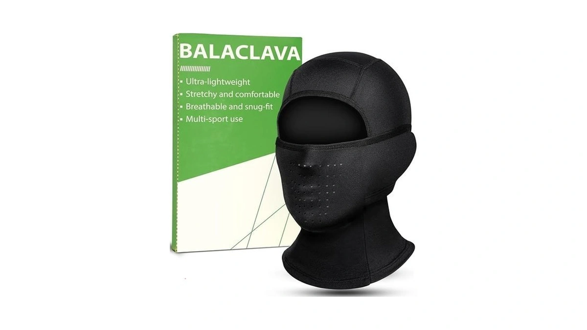 Rigwarl Black Balaclava Ski Mask For Men Women, Windproof Sheisty