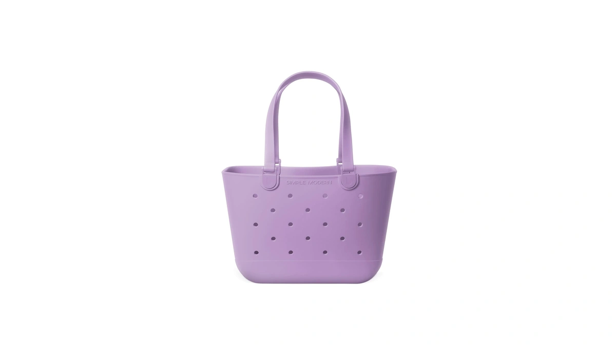 Simple Modern Large Beach Bag | Waterproof Getaway Rubber Tote