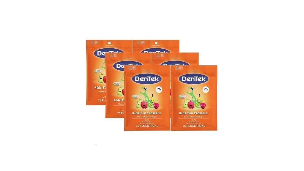 Dentek Fun Flossers – Kids Floss Picks With Wild Fruit