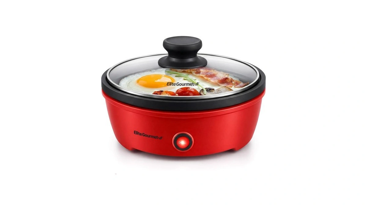 Elite Gourmet Egl-6101 Personal Stir Fry Griddle Pan, Rapid Heat
